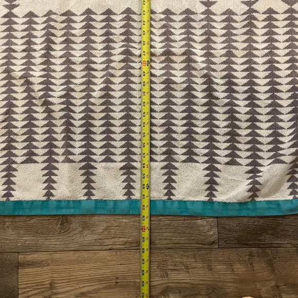 Pendleton Home Collection Beach Towel Southwestern Geometric Turquoise Cotton - Picture 8 of 8